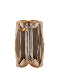 GUESS Women Textured PU Zip Around Wallet