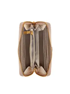 GUESS Women Textured PU Zip Around Wallet