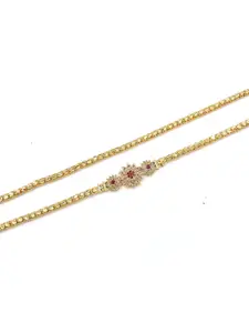 Anujeet Fashion Hub Gold-Plated Mop Necklace