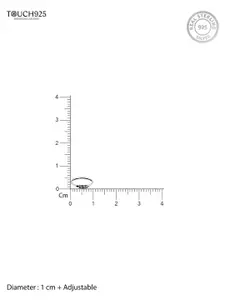 TOUCH925 Pure Silver Sprial Oxidized Ring Nosepin