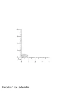 TOUCH925 Circular 925 Pure Criss Cross Ring Nosepin