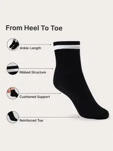 CULT  Men S2 Ankle Length Cotton Socks Black