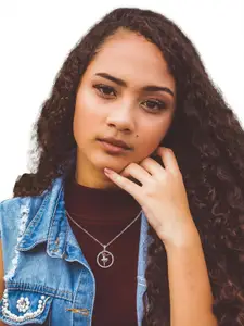 Luxevogue 925 Sterling Silver Rhodium Plated Dancer Girl Pendant