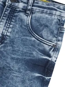 Gini and Jony Boys Cotton Comfort Regular Fit Heavy Fade Jeans