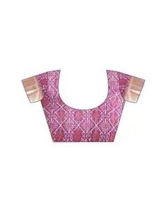 Mitera Printed Zari Saree