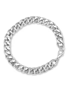 The Bro Code Men Silver-Plated Link Bracelet