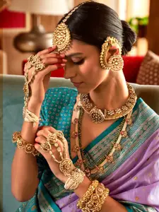 DEVATITHI Woven Design Zari Patola Saree