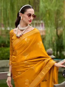 DEVATITHI Woven Design Zari Pure Satin Handwoven Saree