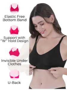 Tweens Lightly Padded Invisi-Fit Elastic-Free Bottom Band Seamless Bonded Bra