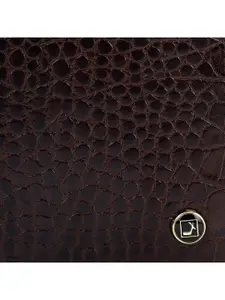Da Milano Men Textured Leather Two Fold Wallet