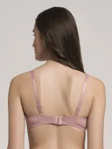 MAKCLAN Women Medium Coverage Underwired Lightly Padded Plunge Bra