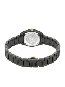 Versace Women Embellished Dial & Bracelet Style Straps Analogue Watch VE9F00124