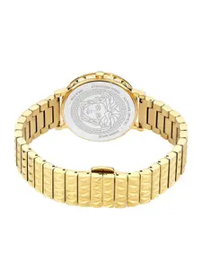 Versace Women Round Dial & Stainless Steel Bracelet Style Straps Analogue Watch VE9A00524