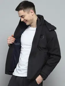 Monte Carlo Men Hooded Solid Casual Padded Lightweight Jacket