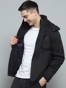 Monte Carlo Men Hooded Solid Sporty Lightweight Jacket