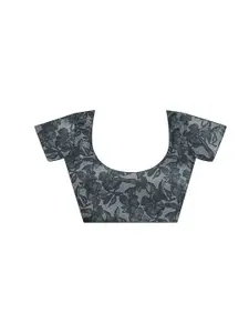 Mitera Floral Printed Pure Crepe Saree