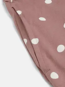 Sweet Dreams Women Polka Dots Printed Pure Cotton Nightdress