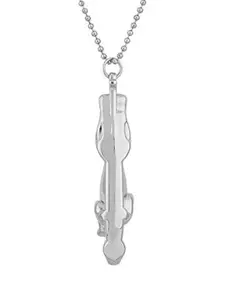 MEMOIR Silver Plated Jaguar Shaped Pendants With Chain