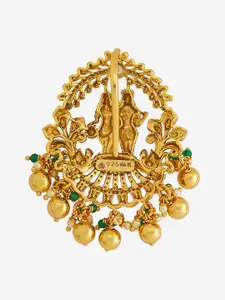 Kushal's Fashion Jewellery Embellished Bridal 92.5 Contemporary Temple Pendant