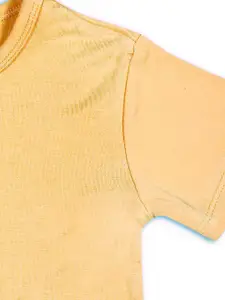 Softsens Girls Cotton Short-Sleeved Bodysuit