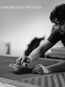 Chidiyaa Soil Wings over Waters Blockprinted Cotton Saree