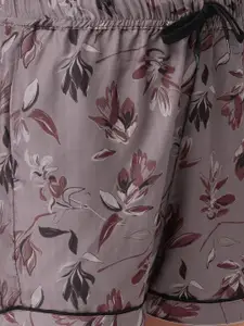 NOIRA Women Pack Of 2 Printed Mid-Rise Lounge Shorts