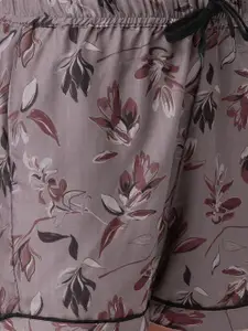 NOIRA Women Pack Of 2 Floral Printed Lounge Shorts