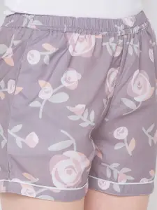 NOIRA Women Pack Of 2 Printed Lounge Shorts