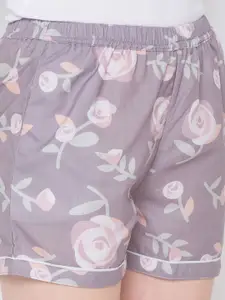 NOIRA Women Pack Of 2 Printed Lounge Shorts