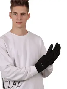 Calvadoss Men Patterned Winter Gloves