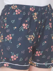 NOIRA Women Pack Of 2 Printed Lounge Shorts