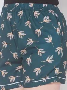 NOIRA Women 2Pcs Printed Lounge Shorts