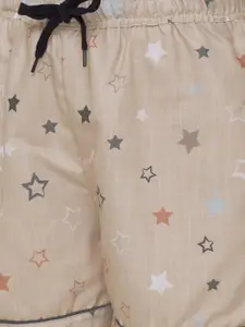 NOIRA Women Pack Of 2 Printed Lounge Shorts