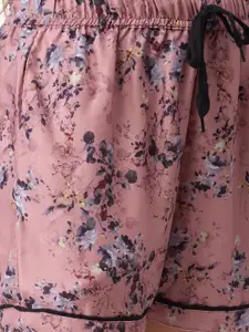 NOIRA Women Pack of 2 Floral Printed Lounge Shorts