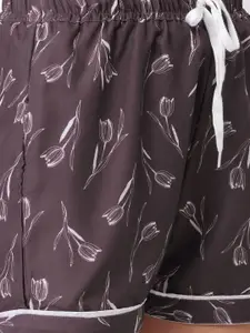 NOIRA Women Pack Of 2 Printed Lounge Shorts