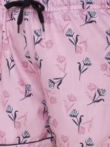 NOIRA Women 2 Floral Printed Lounge Shorts