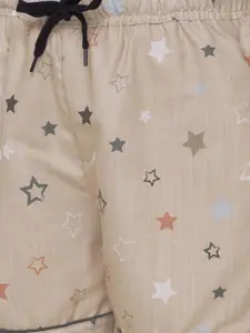 NOIRA Women Pack Of 2 Printed Lounge Shorts