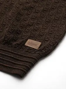 The Roadster Lifestyle Co. Men Self Design Pure Cotton Pullover