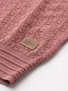 The Roadster Lifestyle Co. Men Self Design Pure Cotton Pullover