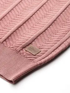 The Roadster Lifestyle Co. Men Self Design Pure Cotton Pullover