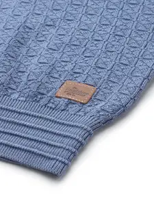 The Roadster Lifestyle Co. Men Self Design Pure Cotton Pullover