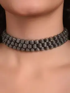 JAYPORE Silver-Plated Statement Necklace