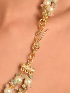 JAYPORE Gold-Plated Beaded Statement Necklace