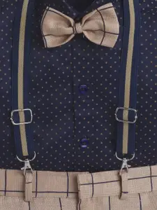 BAESD Boys Shirt Collar Long Sleeves Shirt With Trouser With Suspender