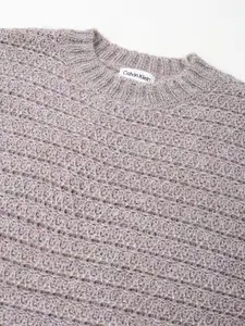 Calvin Klein Jeans Women Argyle Self Design Pullover