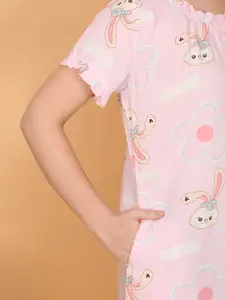 Sweet Dreams Women Printed Nightdress