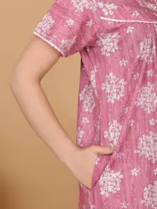 Sweet Dreams Women Printed Maxi Nightdress