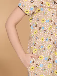 Sweet Dreams Women Printed Maxi Nightdress