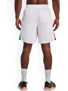 UNDER ARMOUR Men Curry Woven Mix Colourblocked Shorts