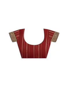 KALINI Floral Embroidered Zari Pure Georgette Designer Saree